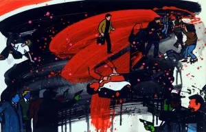 NİHAT KAHRAMAN tarafından 1995 yılında 35x50 cm ölçülerinde MDF üzeri akrilik boya tekniği ile yapılmıştır.