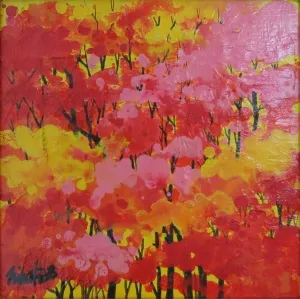 NİHAT KAHRAMAN tarafından 2016 yılında 20x20 cm ölçülerinde Duralit üzeri yağlı boya tekniği ile yapılmıştır.