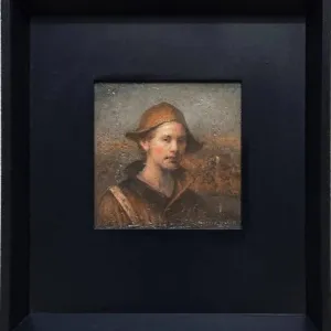 SERTAP YEĞİN tarafından 2025 yılında 15x15 cm ölçülerinde Duralit üzeri yağlı boya tekniği ile yapılmıştır.