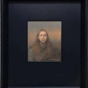 SERTAP YEĞİN tarafından 2025 yılında 14x12 cm ölçülerinde Duralit üzeri yağlı boya tekniği ile yapılmıştır.