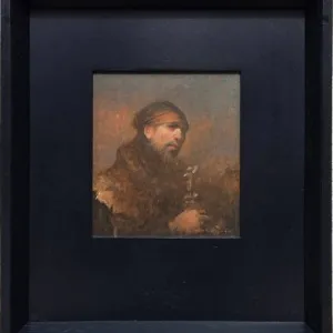 SERTAP YEĞİN tarafından 2025 yılında 17x15 cm ölçülerinde Duralit üzeri yağlı boya tekniği ile yapılmıştır.