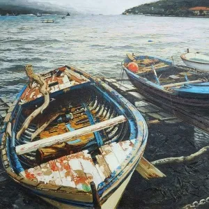 OLEG TURCHIN tarafından 1998 yılında 76x57 cm ölçülerinde Tuval üzeri yağlı boya tekniği ile yapılmıştır.