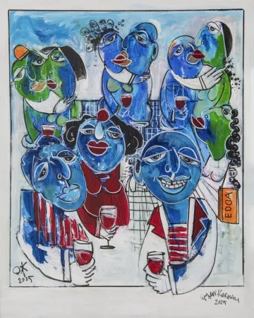 ORHAN KURMALI tarafından 2025 yılında 100x80 cm ölçülerinde Tuval üzeri akrilik boya tekniği ile yapılmıştır.