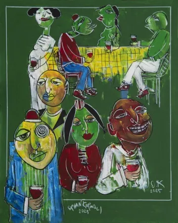 ORHAN KURMALI tarafından 2025 yılında 100x80 cm ölçülerinde Tuval üzeri akrilik boya tekniği ile yapılmıştır.