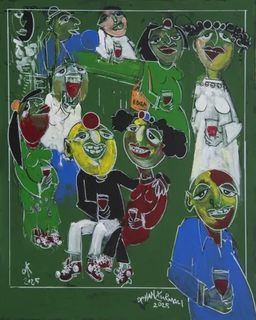 ORHAN KURMALI tarafından 2025 yılında 100x80 cm ölçülerinde Tuval üzeri akrilik boya tekniği ile yapılmıştır.