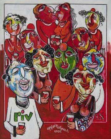 ORHAN KURMALI tarafından 2025 yılında 100x80 cm ölçülerinde Tuval üzeri akrilik boya tekniği ile yapılmıştır.