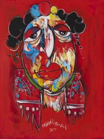 ORHAN KURMALI tarafından 2025 yılında 80x60 cm ölçülerinde Tuval üzeri akrilik boya tekniği ile yapılmıştır.