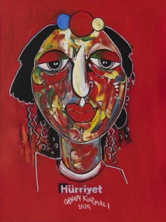 ORHAN KURMALI tarafından 2025 yılında 80x60 cm ölçülerinde Tuval üzeri akrilik boya tekniği ile yapılmıştır.