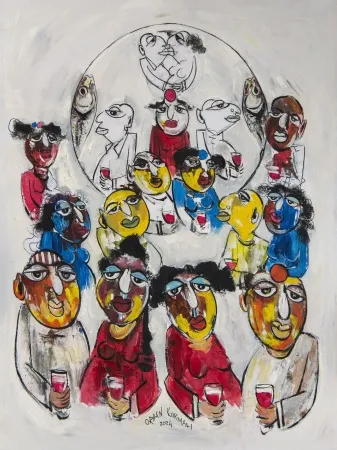 ORHAN KURMALI tarafından 2024 yılında 80x60 cm ölçülerinde Tuval üzeri yağlı boya tekniği ile yapılmıştır.