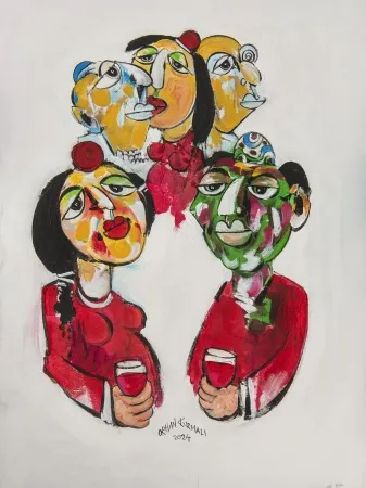 ORHAN KURMALI tarafından 2024 yılında 80x60 cm ölçülerinde Tuval üzeri yağlı boya tekniği ile yapılmıştır.