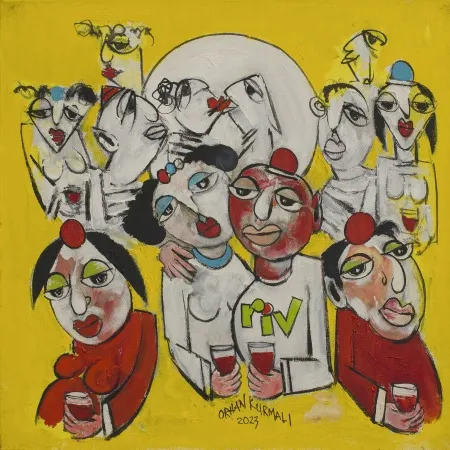 ORHAN KURMALI tarafından 2023 yılında 40x40 cm ölçülerinde Tuval üzeri yağlı boya tekniği ile yapılmıştır.