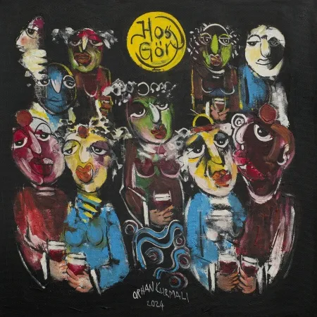 ORHAN KURMALI tarafından 2024 yılında 40x40 cm ölçülerinde Tuval üzeri yağlı boya tekniği ile yapılmıştır.