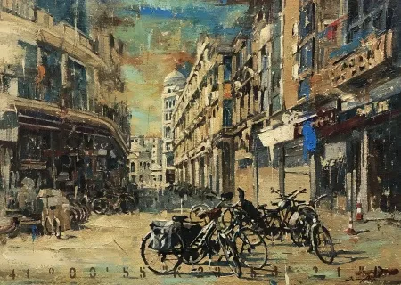 OSMAN AKÇA  tarafından 64x90 cm ölçülerinde Tuval üzeri yağlı boya tekniği ile yapılmıştır.