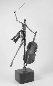 ÖZER AKTAŞ tarafından 7x12x32 cm ölçülerinde Demir Yontu+Kaynak tekniği ile yapılmıştır.