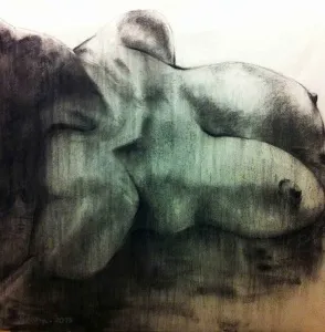 PARVİN GHORBANZADEH DİZAJİ tarafından 2013 yılında 80x80 cm ölçülerinde Tuval üzeri füzen tekniği ile yapılmıştır.