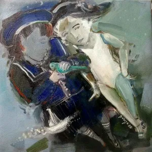 PERUZE HAMURCU tarafından 2010 yılında 30x30 cm ölçülerinde Tuval üzeri yağlı boya tekniği ile yapılmıştır.