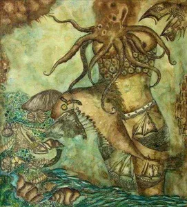 RAFET VAN tarafından 2008 yılında 75x50 cm ölçülerinde Kağıt üzeri akrilik boya tekniği ile yapılmıştır.