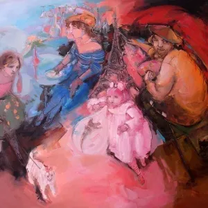 PERUZE HAMURCU tarafından 2014 yılında 120x150 cm ölçülerinde Tuval üzeri yağlı boya tekniği ile yapılmıştır.