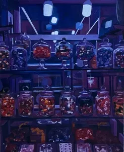 SANEM ALTAYLI tarafından 2024 yılında 100x80 cm ölçülerinde Tuval üzeri yağlı boya tekniği ile yapılmıştır.