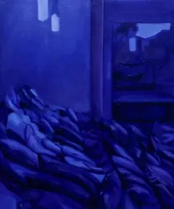 SANEM ALTAYLI tarafından 2025 yılında 50x40 cm ölçülerinde Tuval üzeri yağlı boya tekniği ile yapılmıştır.