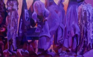 SANEM ALTAYLI tarafından 2025 yılında 50x80 cm ölçülerinde Tuval üzeri yağlı boya tekniği ile yapılmıştır.