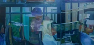 SANEM ALTAYLI tarafından 2025 yılında 50x100 cm ölçülerinde Tuval üzeri yağlı boya tekniği ile yapılmıştır.