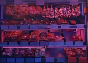 SANEM ALTAYLI tarafından 2024 yılında 100x140 cm ölçülerinde Tuval üzeri yağlı boya tekniği ile yapılmıştır.