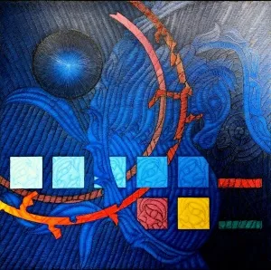 AHMET GÜNEŞTEKİN tarafından 130x130 cm ölçülerinde Tuval üzeri yağlı boya tekniği ile yapılmıştır.