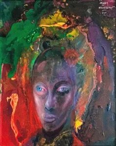 ERGİN İNAN tarafından 2019 yılında 50x40 cm ölçülerinde Ahşap üzeri karışık teknik tekniği ile yapılmıştır.