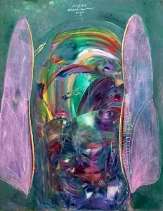 ERGİN İNAN tarafından 2020 yılında 50x40 cm ölçülerinde Ahşap üzeri yağlı boya + epoksi tekniği ile yapılmıştır.