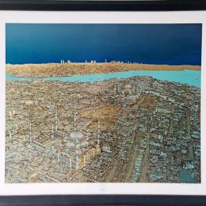 DEVRİM ERBİL tarafından 70x100 cm ölçülerinde Serigrafi tekniği ile yapılmıştır.