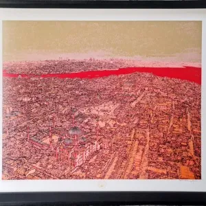 DEVRİM ERBİL tarafından 70x100 cm ölçülerinde Serigrafi tekniği ile yapılmıştır.