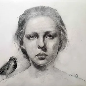 SEMA ÖCAL tarafından 33x42 cm ölçülerinde Kağıda Kurşun kalem tekniği ile yapılmıştır.