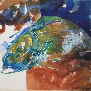 SEMİH KAPLAN tarafından 2011 yılında 56x76 cm ölçülerinde Kağıt üzeri sulu boya tekniği ile yapılmıştır.