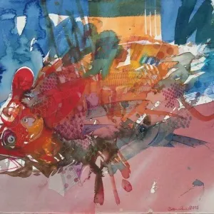 SEMİH KAPLAN tarafından 2011 yılında 56x76 cm ölçülerinde Kağıt üzeri sulu boya tekniği ile yapılmıştır.