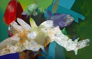 SEMİH KAPLAN tarafından 2011 yılında 90x140 cm ölçülerinde Tuval üzeri akrilik boya tekniği ile yapılmıştır.