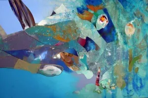 SEMİH KAPLAN tarafından 2011 yılında 90x140 cm ölçülerinde Tuval üzeri akrilik boya tekniği ile yapılmıştır.