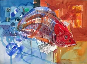 SEMİH KAPLAN tarafından 2011 yılında 56x76 cm ölçülerinde Kağıt üzeri sulu boya tekniği ile yapılmıştır.