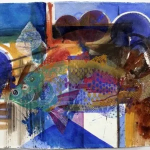 SEMİH KAPLAN tarafından 2008 yılında 70x100 cm ölçülerinde Kağıt üzeri sulu boya tekniği ile yapılmıştır.