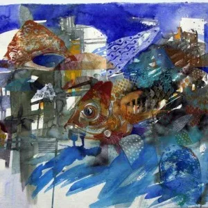 SEMİH KAPLAN tarafından 2008 yılında 70x100 cm ölçülerinde Kağıt üzeri sulu boya tekniği ile yapılmıştır.