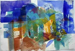 SEMİH KAPLAN tarafından 2008 yılında 70x100 cm ölçülerinde Kağıt üzeri sulu boya tekniği ile yapılmıştır.