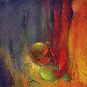 SERDAR LEBLEBİCİ tarafından 2011 yılında 20x20 cm ölçülerinde Tuval üzeri yağlı boya tekniği ile yapılmıştır.