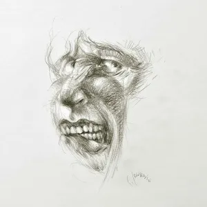 SERDAR LEBLEBİCİ tarafından 2005 yılında 20x29 cm ölçülerinde Karakalem tekniği ile yapılmıştır.