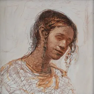 SERTAP YEĞİN tarafından 2017 yılında 30x30 cm ölçülerinde Tuval üzeri karışık teknik tekniği ile yapılmıştır.