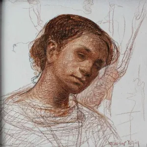 SERTAP YEĞİN tarafından 2017 yılında 30x30 cm ölçülerinde Tuval üzeri karışık teknik tekniği ile yapılmıştır.