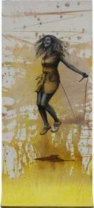 SEYDİ MURAT KOÇ tarafından 2008 yılında 175x75 cm ölçülerinde Tuval üzeri akrilik ve yağlı boya tekniği ile yapılmıştır.