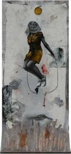 SEYDİ MURAT KOÇ tarafından 2008 yılında 175x75 cm ölçülerinde Tuval üzeri akrilik ve yağlı boya tekniği ile yapılmıştır.