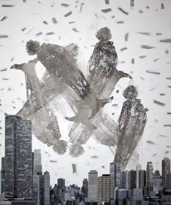 SEYDİ MURAT KOÇ tarafından 2010 yılında 175x145 cm ölçülerinde Tuval üzeri karışık teknik tekniği ile yapılmıştır.