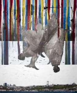 SEYDİ MURAT KOÇ tarafından 2010 yılında 175x145 cm ölçülerinde Tuval üzeri karışık teknik tekniği ile yapılmıştır.
