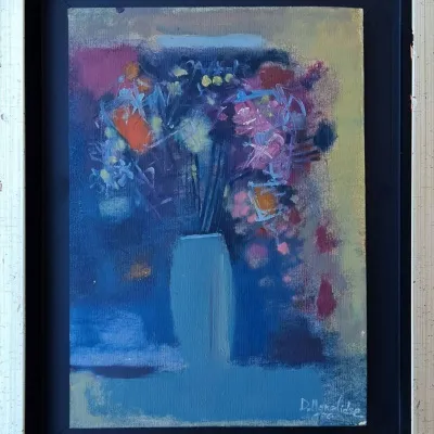 DAVİT UGHRELİDZE tarafından 2006 yılında 21x15 cm ölçülerinde Duralit üzeri yağlı boya tekniği ile yapılmıştır.